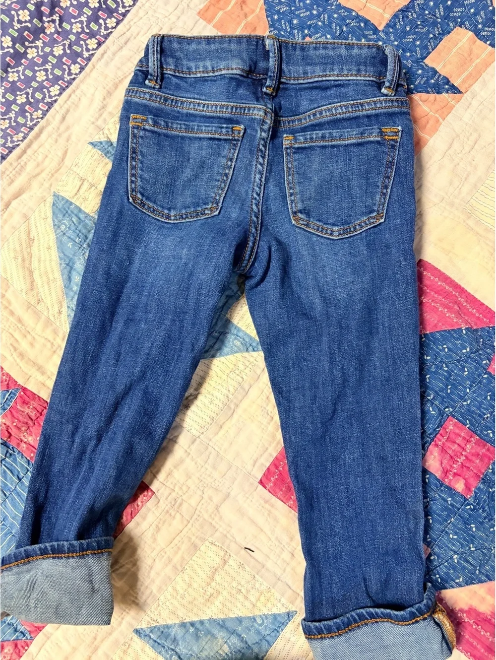Gap Kids Girls Regular Stretch Straight Denim Jeans Size 4 Medium Wash
